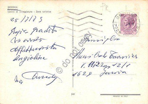 Cartolina - Bedonia panorama | Immagine Gallery 2