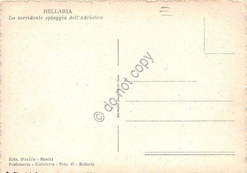 Cartolina - Bellaria Piazza della Costituente animata