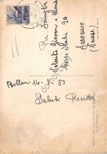 Cartolina - Bellaria Spiaggia animata tende e vele al sole …