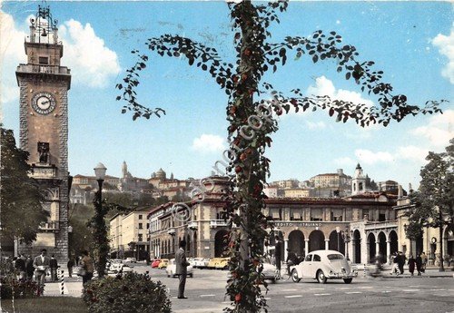 Cartolina - Bergamo il centro 1964 | Immagine principale