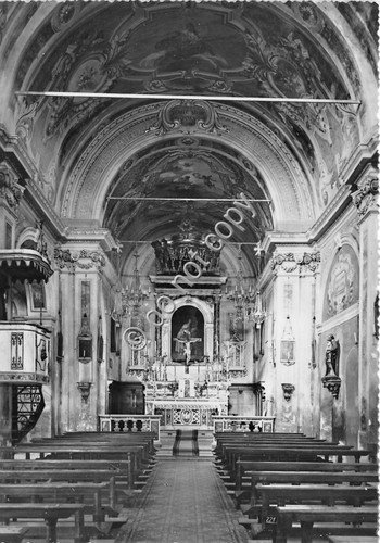 Cartolina - Bettegno Chiesa parrocchiale interno