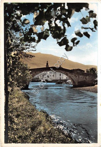 Cartolina - Boario Terme Fiume Oglio e Ponte Montecchio 1961 | Immagine principale