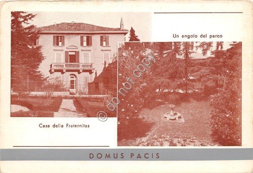 Cartolina - Bologna Domus Pacis doppia veduta