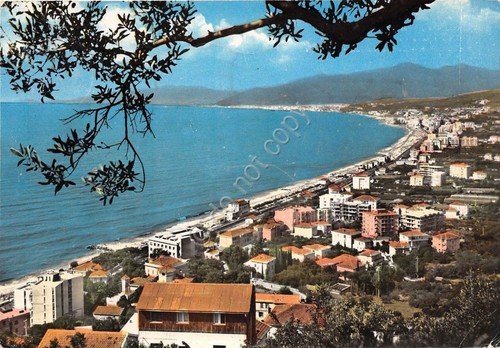 Cartolina - Borgio Verezzi - panorama dall'alto - 1964 | Immagine principale