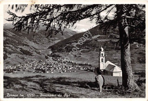 Cartolina - Bormio panorama da Oga 1963 | Immagine principale