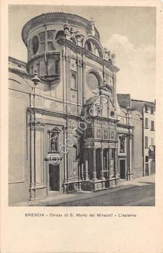 Cartolina - Brescia Chiesa Santa Maria dei Miracoli esterno | Immagine principale