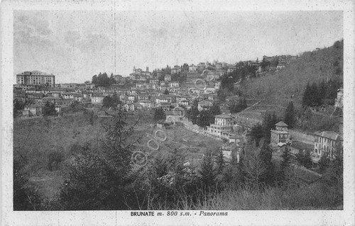 Cartolina - Brunate - Panorama - anni '40