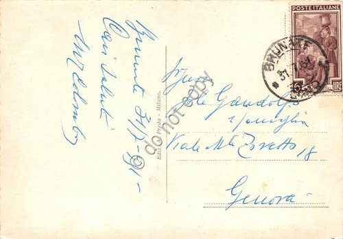 Cartolina - Brunate panorama 1951