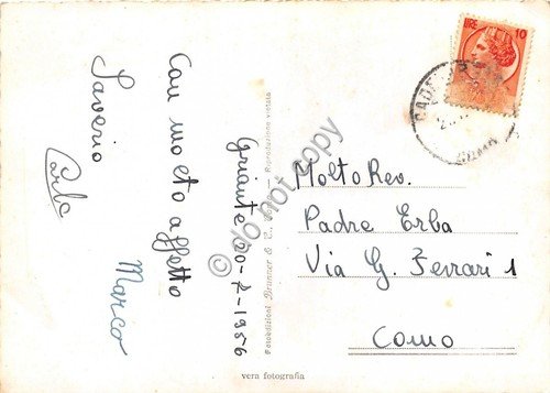 Cartolina - Cadenabbia vista di Menaggio 1956 | Immagine Gallery 2