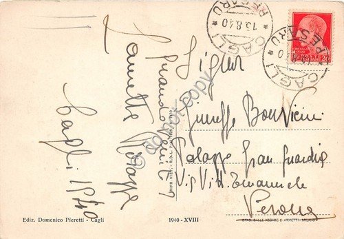 Cartolina - Cagli Portico del Vignola 1940 | Immagine Gallery 2