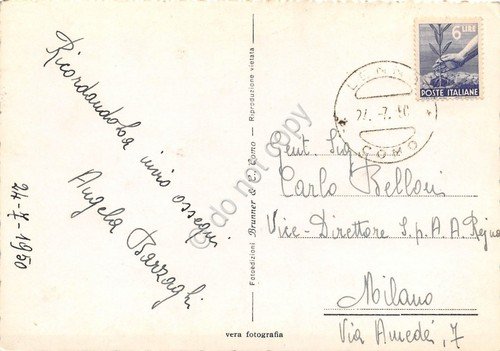Cartolina - Campo e punta Balbianello Lago di Como 1950 | Immagine Gallery 2