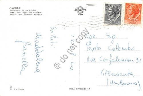Cartolina - Caorle Panorama Aereo 1960 | Immagine Gallery 2