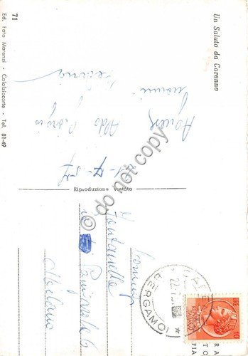 Cartolina - Carenno panorama da via al Pertus 1957 | Immagine Gallery 2