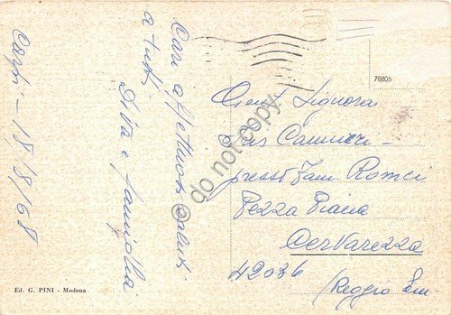 Cartolina - Carpi Piazza Auto d'epoca 1968