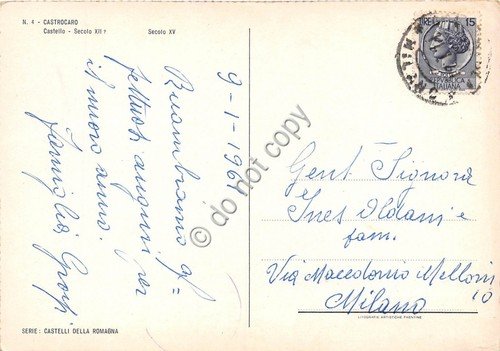 Cartolina - Castrocaro castello 1963 | Immagine Gallery 2