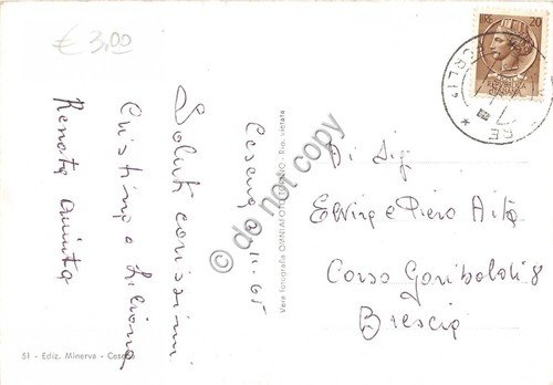 Cartolina - Cesena Via Rosselli 1965