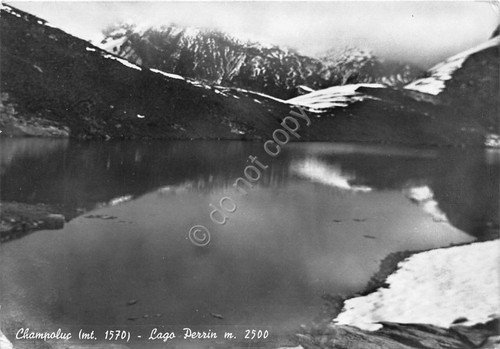 Cartolina - Champoluc - Lago Perrin - 1957 | Immagine principale