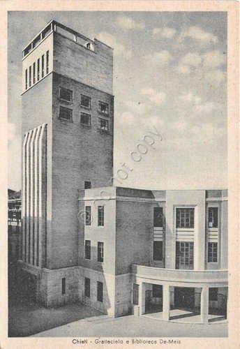 Cartolina - Chieti - Grattacielo e Biblioteca De Meis - … | Immagine principale