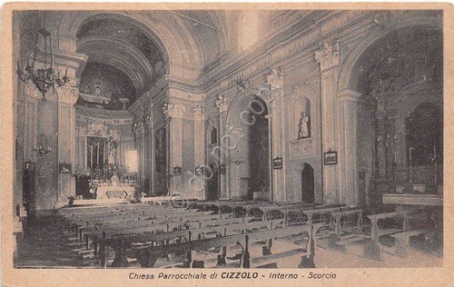Cartolina - Cizzolo - Chiesa Parrochhiale - interno - NVG | Immagine principale