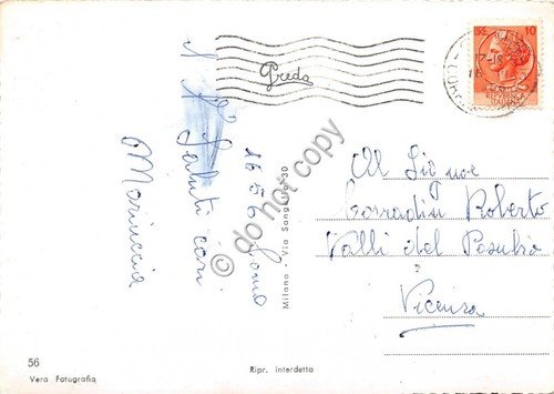 Cartolina - Como Fontana luminosa 1956