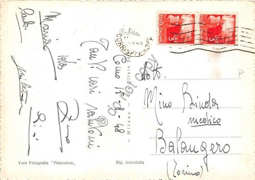 Cartolina - Como vista dal lago barche 1948 | Immagine Gallery 2