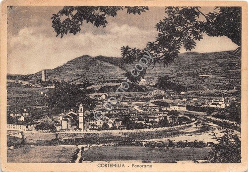 Cartolina - Cortemilia panorama anni '40