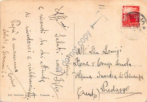 Cartolina - Cortemilia panorama anni '40