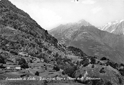 Cartolina - Cortenedolo di Edolo Frazione Vico Chiesa S. Sebastiano … | Immagine principale