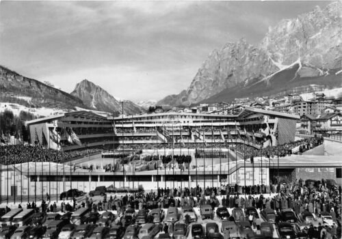 Cartolina - Cortina - Cerimonia Chiusura Giochi invernali - Timbro …
