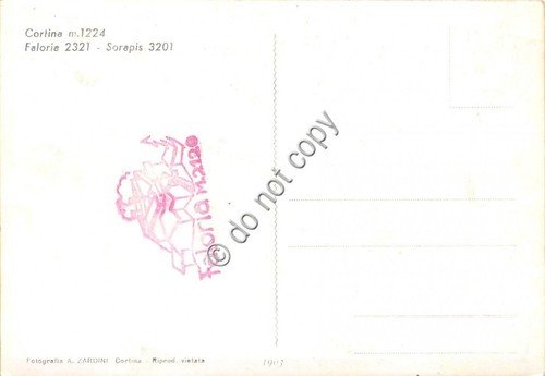 Cartolina - Cortina Faloria Soraphis panorama