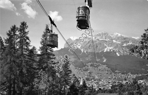 Cartolina - Cortina Gruppo delle Tofane Funivia
