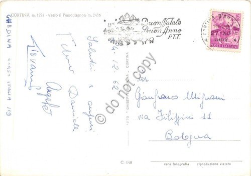 Cartolina - Cortina Panorama 1962 | Immagine Gallery 2