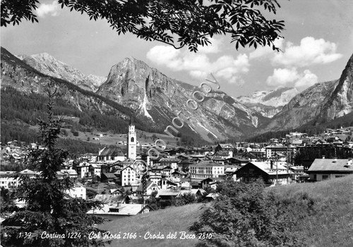 Cartolina - Cortina Panorama Col Rosà 1966