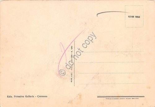 Cartolina - Cremona Chiesa S. Agata Animata auto d'epoca anni …