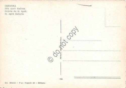 Cartolina - Cremona Galleria 25 Aprile