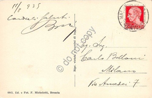 Cartolina - Dolomiti di Brenta Versante di Madonna di Campiglio …