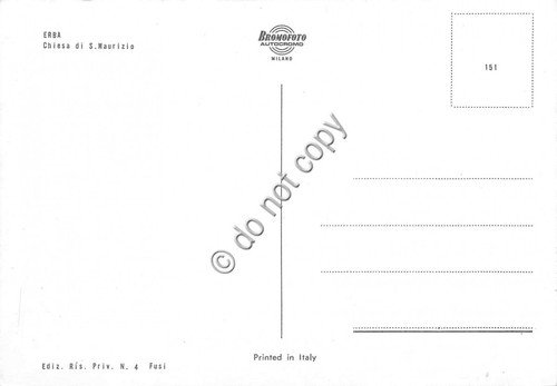 Cartolina - Erba Chiesa San Maurizio