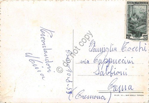 Cartolina - Esino Lario Frazione Superiore panorama1953