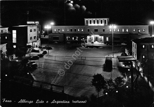 Cartolina - Fano - Albego Lido e Argentina - Notturno … | Immagine principale