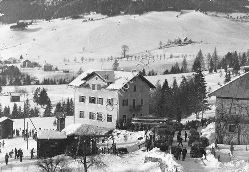 Cartolina - Folgaria Albergo Seggiovia 1954