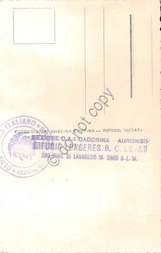 Cartolina - Forcella Longeres verso Auronzo panorama