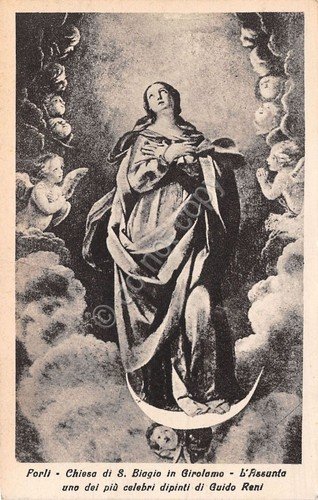 Cartolina - Forlì - Chiesa S. Biagio - L'Assunta dipinta … | Immagine principale