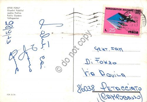 Cartolina - Forlì Giardini Pubblici 1973 | Immagine Gallery 2