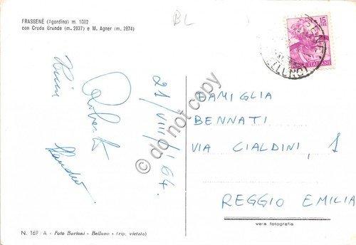 Cartolina - Frassenè panorama 1964 | Immagine Gallery 2