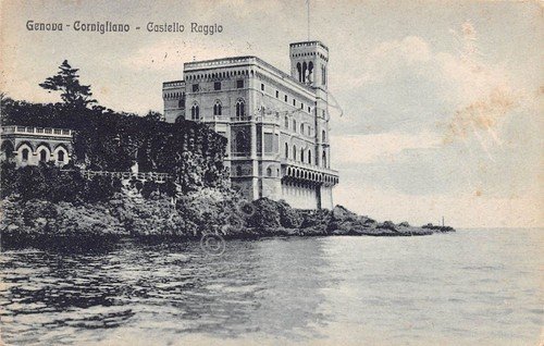 Cartolina - Genova - Cornigliano - Castello Raggio - 1930