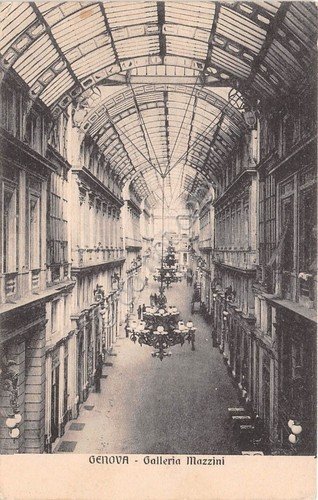 Cartolina - Genova - Galleria Mazzini - anni '30 | Immagine principale