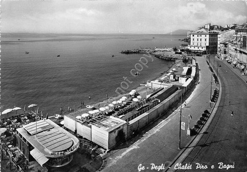 Cartolina - Genova Pegli - Chalet Piro e Bagni - …
