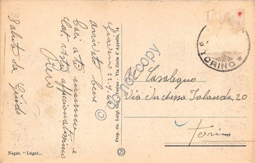 Cartolina - Giaveno Via Roma animata bicicletta pasticceria confetteria 1940 … | Immagine Gallery 2