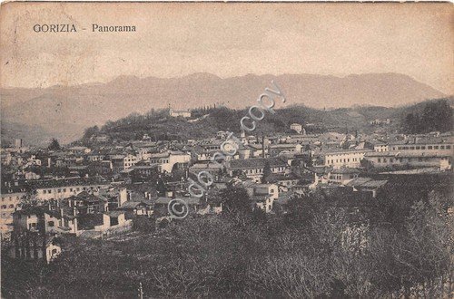 Cartolina - Gorizia panorama dall'alto anni '30 VG | Immagine principale