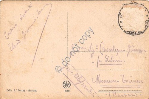 Cartolina - Gorizia panorama dall'alto anni '30 VG